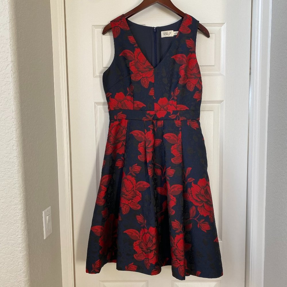 Eliza J Floral Fit & Flare Dress Size 8